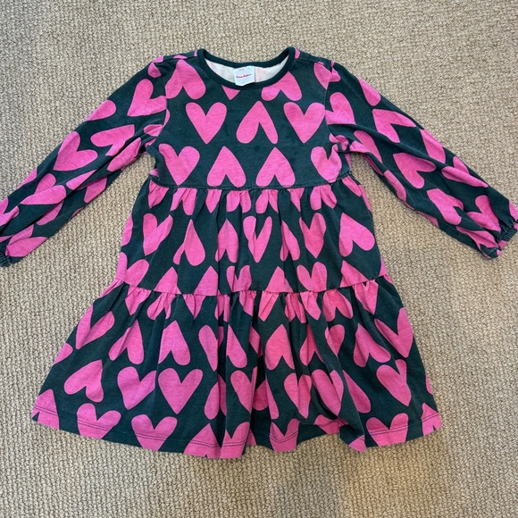 GUC, Hanna Andersson Heart Patterned dress, sz 4 - Picture 1 of 2
